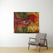 Red Fairy Tapestry Wandkleed (In Situ (horizontaal))