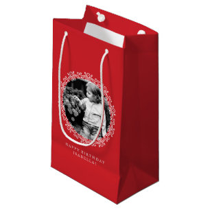 Red Fancy Swirls Photo Lijst Klein Cadeauzakje