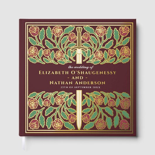 Red Fantasy Royal Medieval Sword Wedding (Recto)