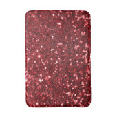 Red Faux Glitter Badmat (Voorkant Verticaal)