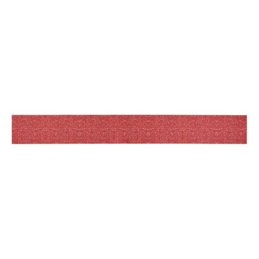 Red Faux Glitter Grosgrain Lint (Voorkant)