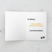 Red Fawn French Bulldog Bonne carte d'anniversaire (Intérieur)