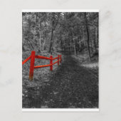 Red Fence Briefkaart (Voorkant)