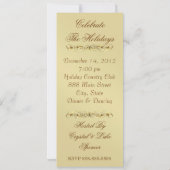 Red Festive Jubilee Holiday Uitnodiging (Achterkant)