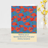 Red Field Poppies obtenir bien Kidney carte de chi (Fleur jaune)