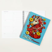 Red Fire Horse – Chinese Zodiac 2026 (Devant avec enveloppe)