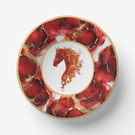 Red Fire Horse Papieren Kommen