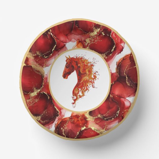 Red Fire Horse Papieren Kommen (Voorkant)