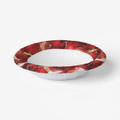Red Fire Pattern Papieren Kommen (Gebogen)