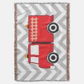 Red Fire Truck Deken (Voorkant Verticaal)