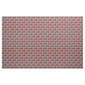 Red Fire Truck Grey Fabric Stof (Yard (91,4 cm))