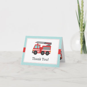 Red Fire Truck Merci Note