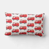 Red Fire Truck Patroon Kussen (Achterkant)