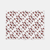 Red Fire Truck Pattern Fleece Deken (Voorkant (Horizontaal))
