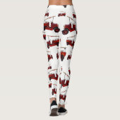 Red Fire Truck Pattern Leggings (Achterkant)