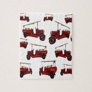 Red Fire Truck Pattern Legpuzzel