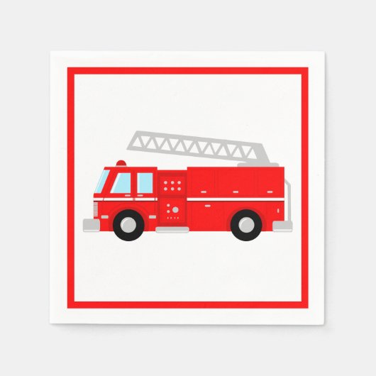 Red Fire Truck Servet (Voorkant)