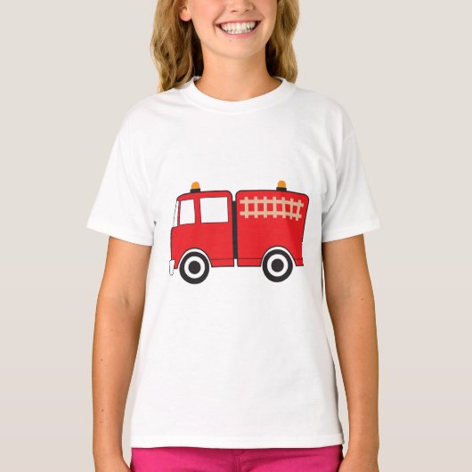 Red Fire Truck T-shirt (Voorkant)