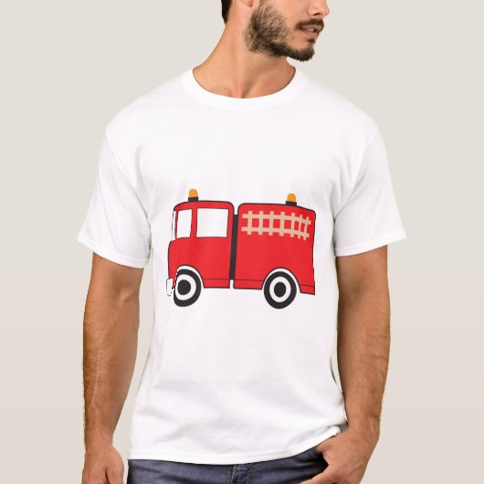 Red Fire Truck T-shirt (Voorkant)