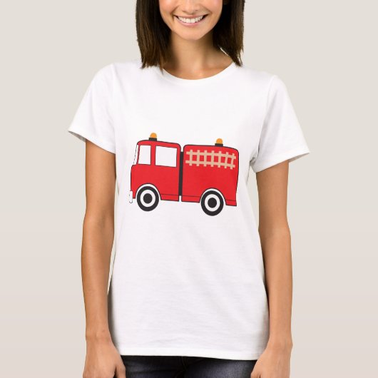 Red Fire Truck T-shirt (Voorkant)