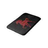 Red Fire Unicorn Bath Mat (Gekanteld)