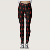 Red Fire Unicorn Leggings (Devant)