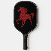 Red Fire Unicorn Pickleball Paddle (Achterkant)