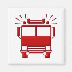 Red Firetruck Magneet