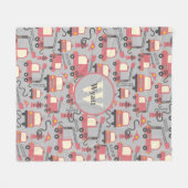 Red Firetrucks Firefighter Kinder Fleece Deken (Voorkant (Horizontaal))