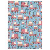 Red Firetrucks Firefighter Kinder Klembord (Achterkant)