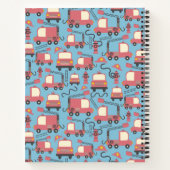 Red Firetrucks Firefighter Kinder Notitieboek (Achterkant)