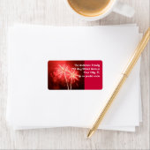 Red Fireworks Etiket (Insitu)