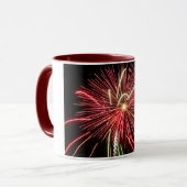 Red Fireworks Mok (Voorkant links)