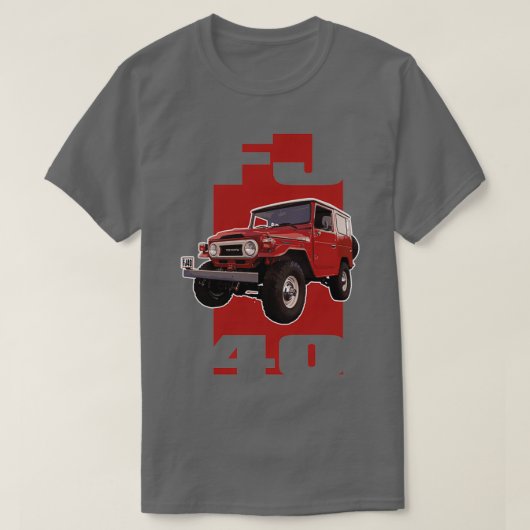 RED FJ40 T-SHIRT (Design voorkant)