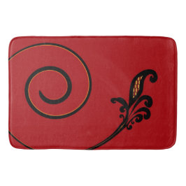 Red Flair Bathmat Badmat