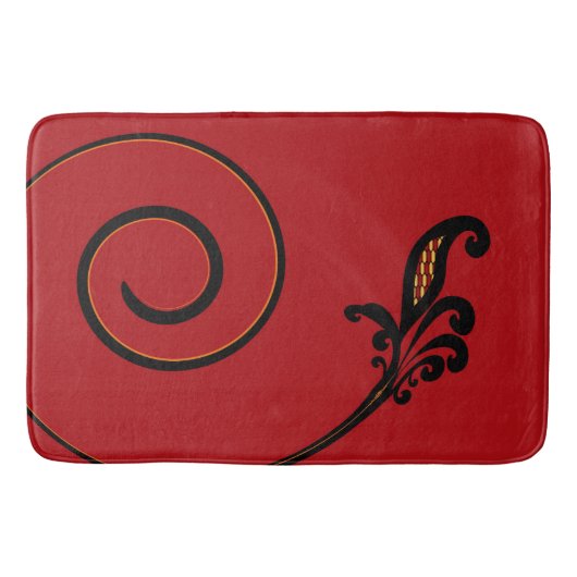Red Flair Bathmat Badmat (Voorkant)