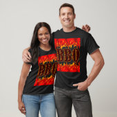 Red Flames BBQ Gezegde T-shirt (Unisex)