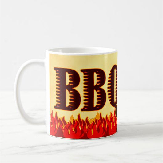 Red Flames BQ Dit Mug (Gauche)