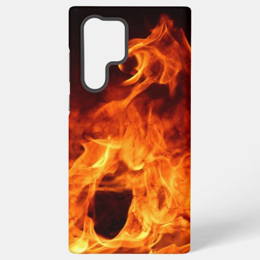 Red Flames telefoonhoesje Samsung Galaxy Hoesje (Achterkant)