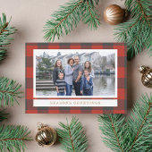 Red Flannel Carte photo de vacances