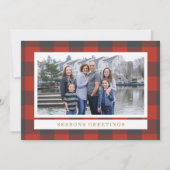 Red Flannel Carte photo de vacances (Devant)