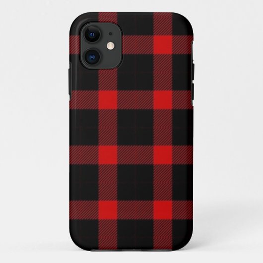 Red flannel iPhone case (Achterkant)