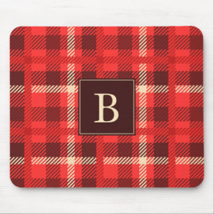 Red Flannel look geplakt met Monogram Muismat