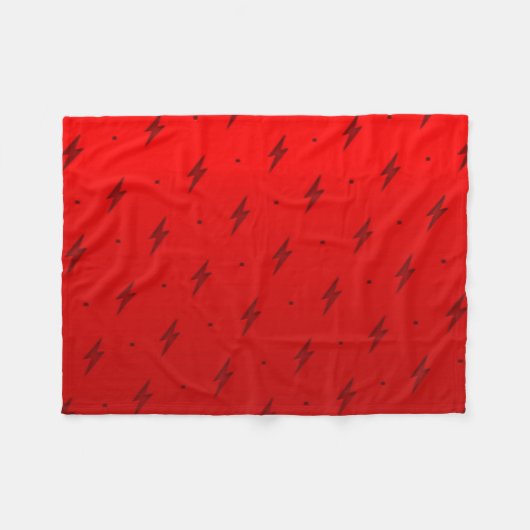 Red Flash Fleece Blanket (Voorkant (Horizontaal))