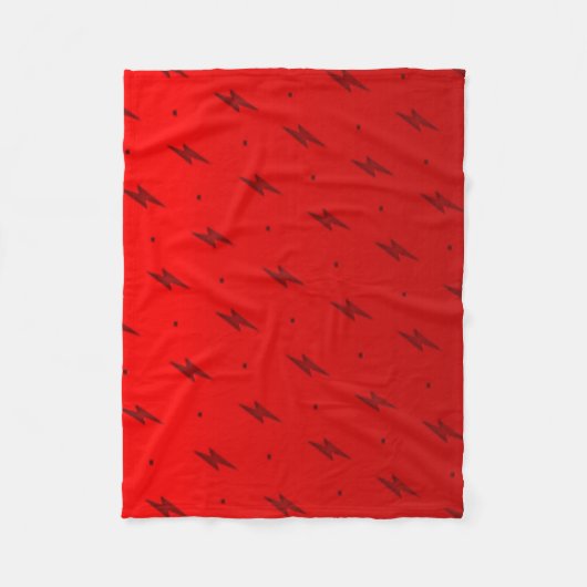 Red Flash Fleece Blanket Deken (Voorkant)