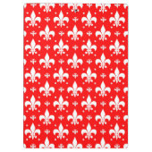Red Fleur-de-lis Pattern Design Klembord (Achterkant)