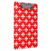 Red Fleur-de-lis Pattern Design Klembord (Rechts)