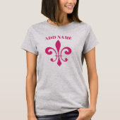 Red Fleur De Lis Shirten T-shirt (Voorkant)
