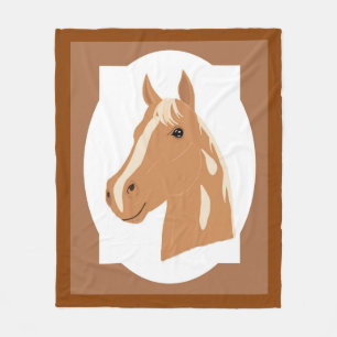 Red Flight the Happy Horse Fleece Deken