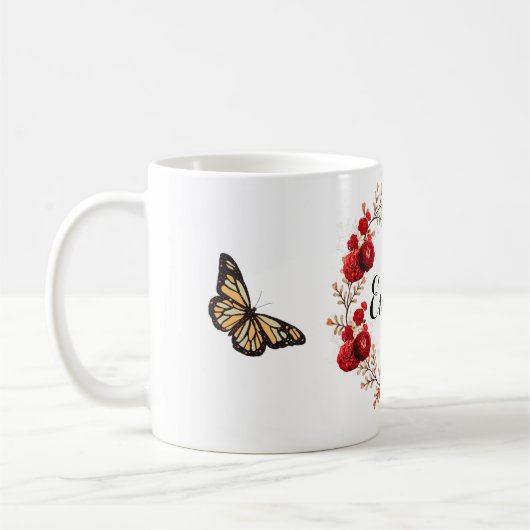 Red Floral bouquet in the blooming garden Koffiemok (Links)